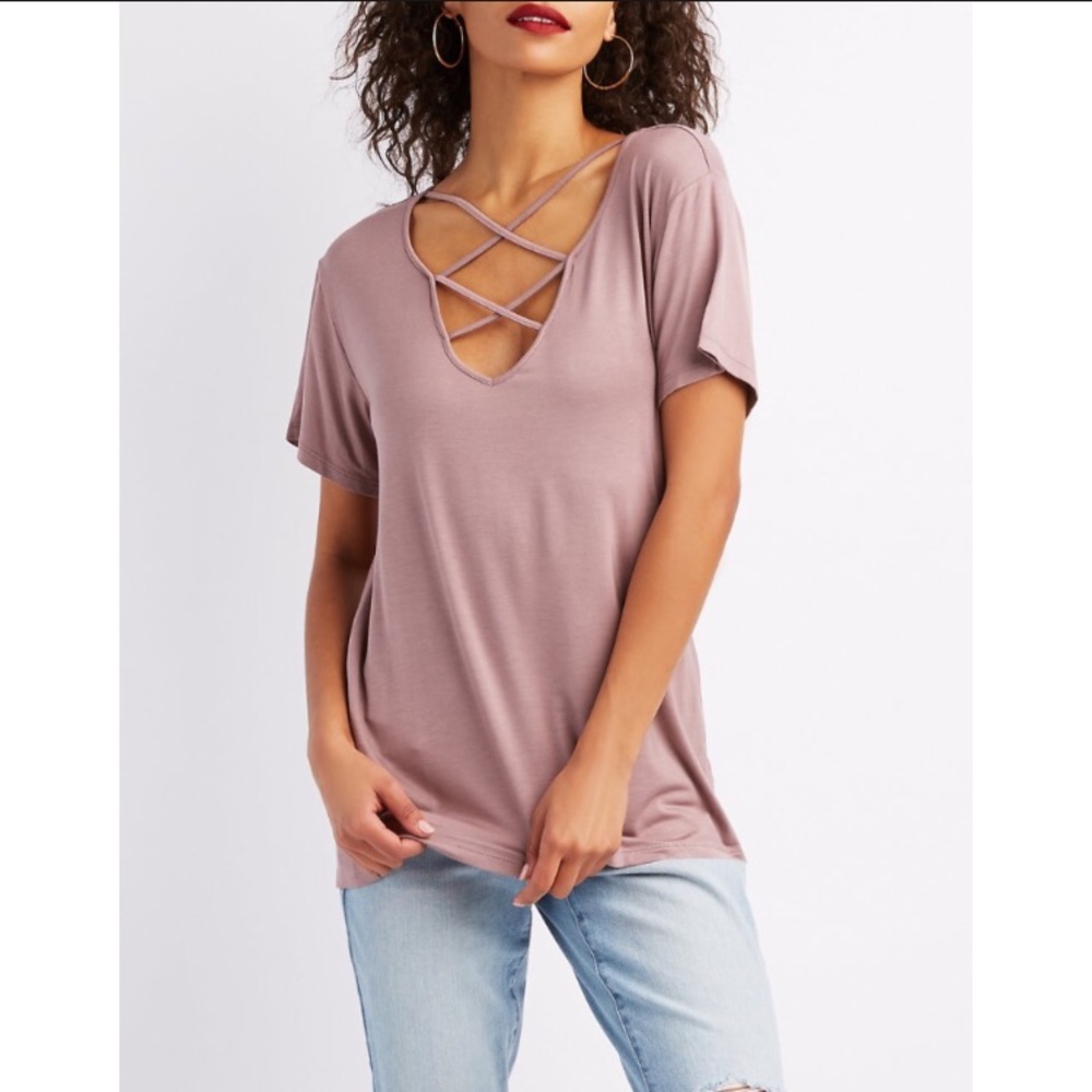 Strappy Caged Tee